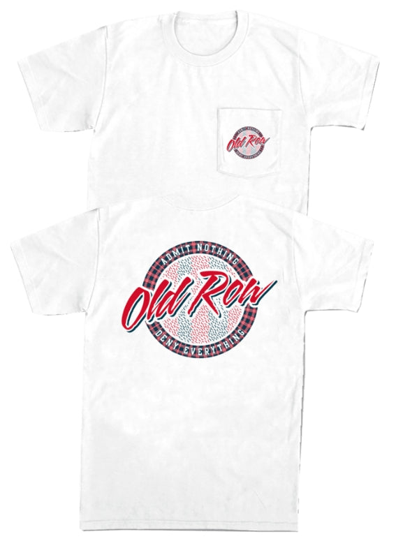 OLD ROW HOLIDAY CIRCLE LOGO POCKET TEE