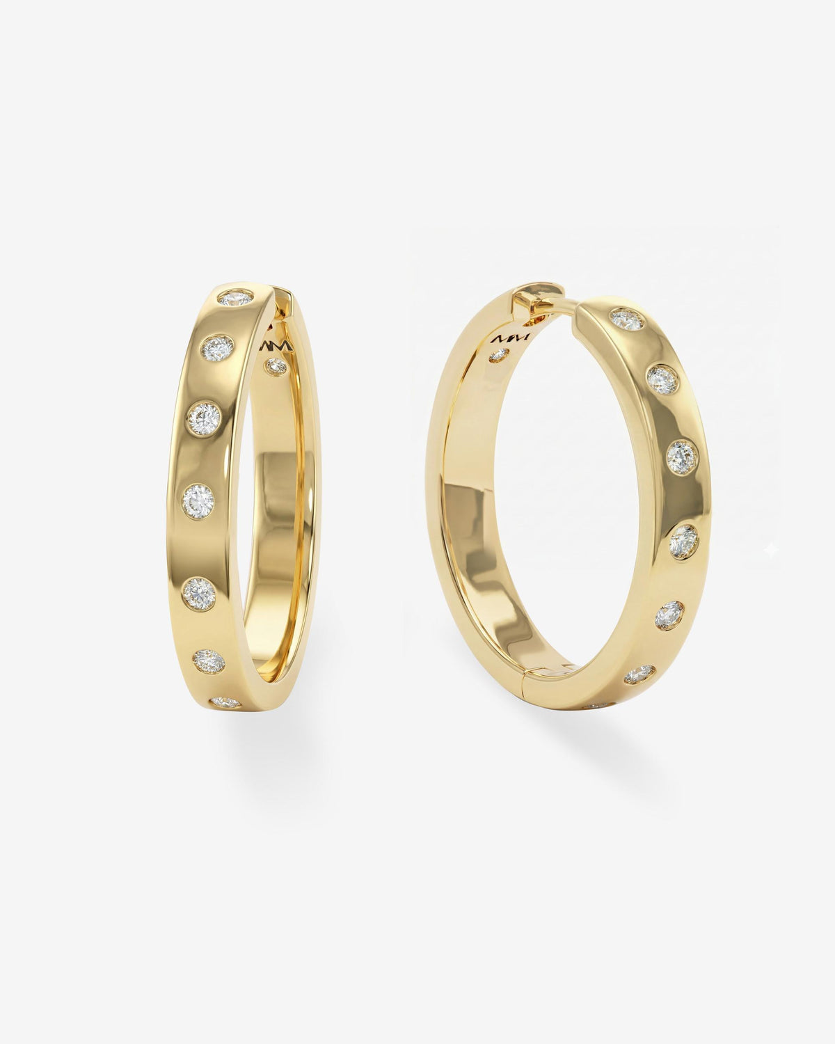 MELINDA MARIA REVERSIBLE HOOPS 1"