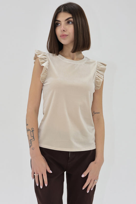 PEARL NORTH VELVET TOP