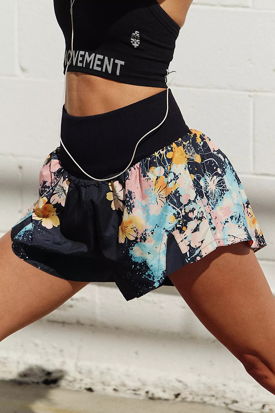 FREE PEOPLE CARPE DIEM HOT COURT SPLATTER PRINT