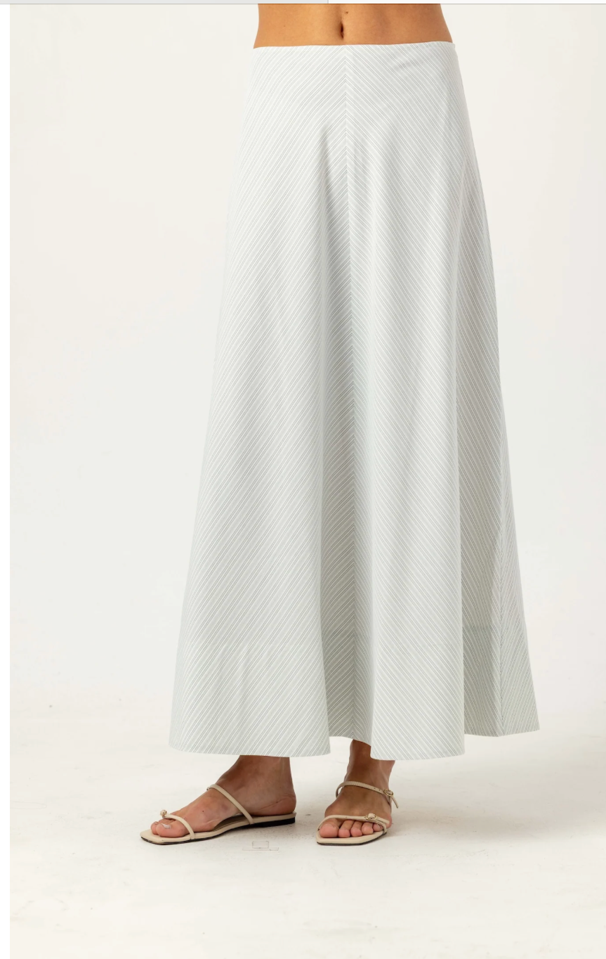 SILVER TOP STITCH MATILDA SKIRT