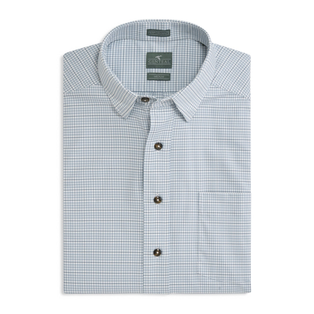 GENTEAL TAHOE BLUE BROOKS PERFORMANCE SPORT SHIRT