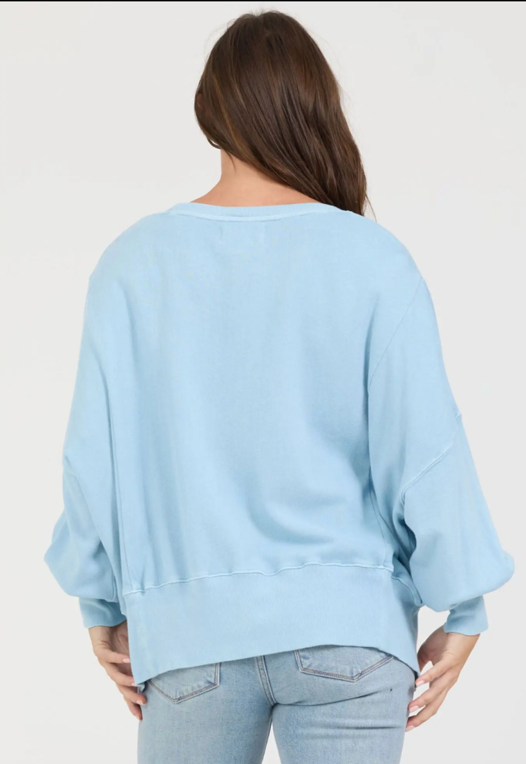 MILKY BLUE TRENTON PULLOVER