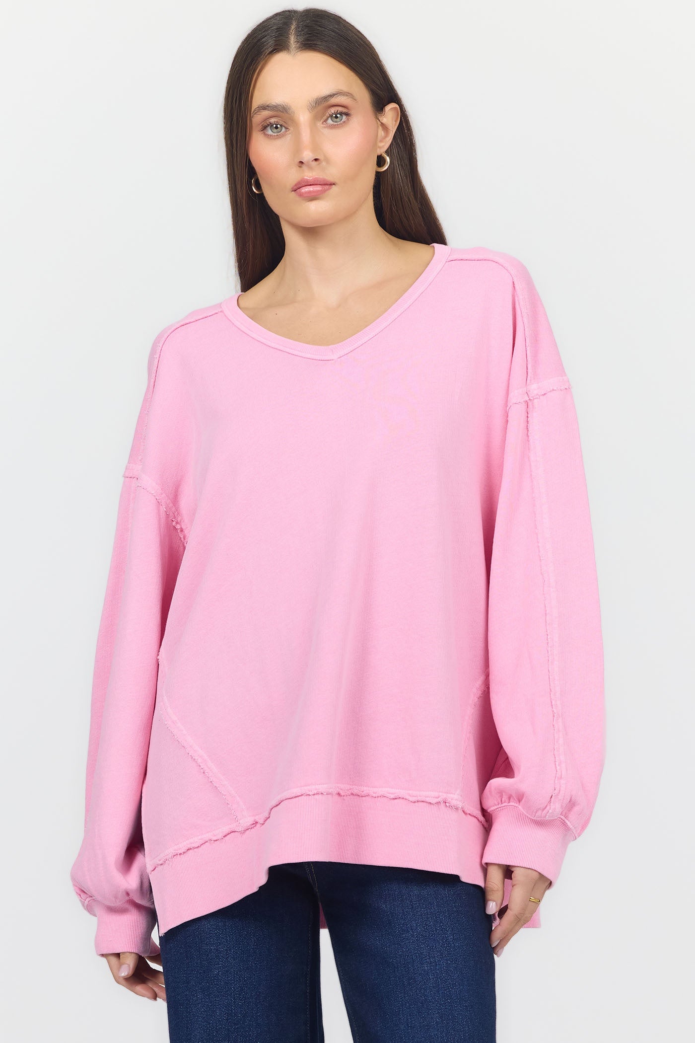 DEAR JOHN CASHMERE ROSE MONROE TOP