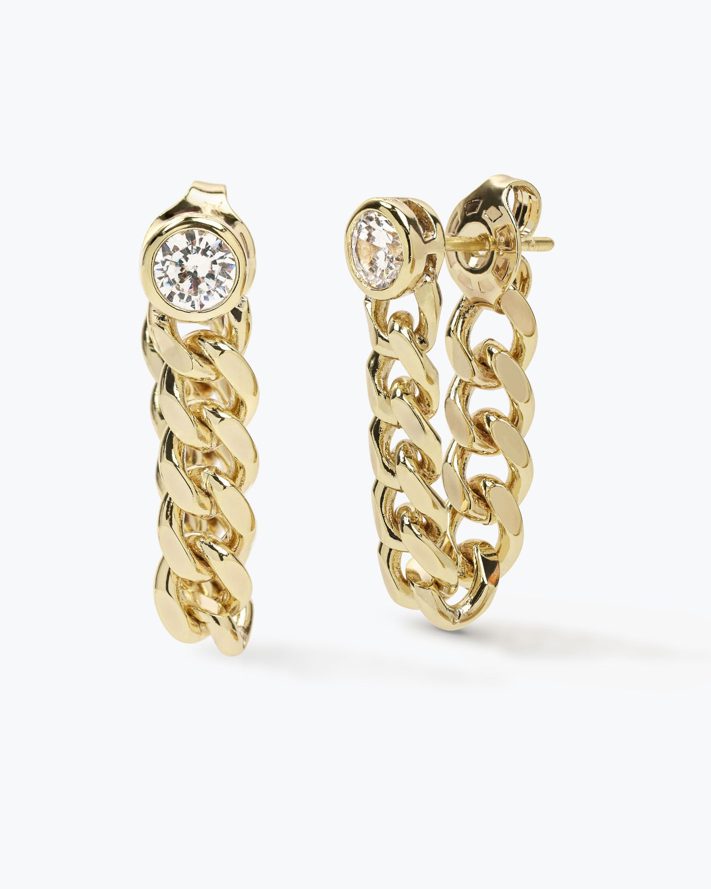 MELINDA MARIA JULIAN SOFT CHAIN HOOPS