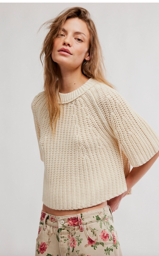 WHISPER WHITE AMY SWEATER TEE