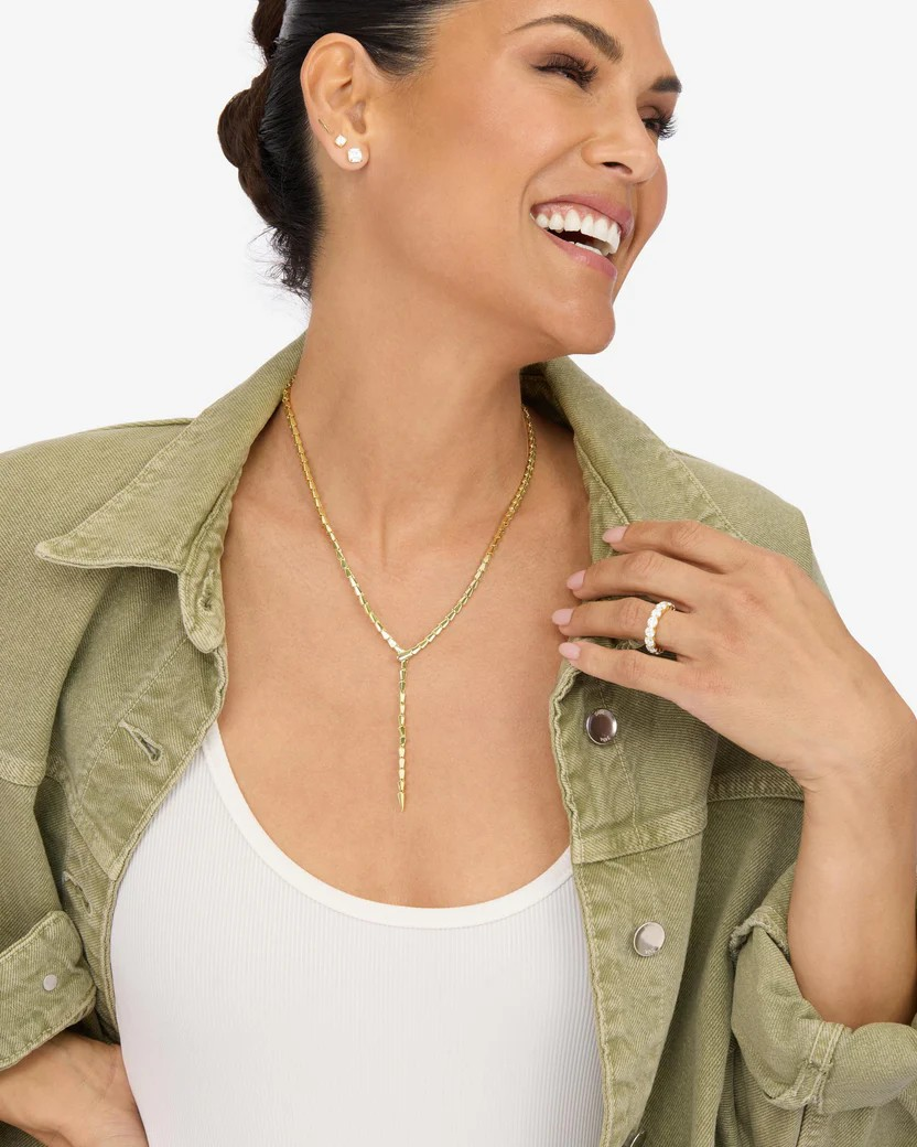 SERPENT LARIAT NECKLACE