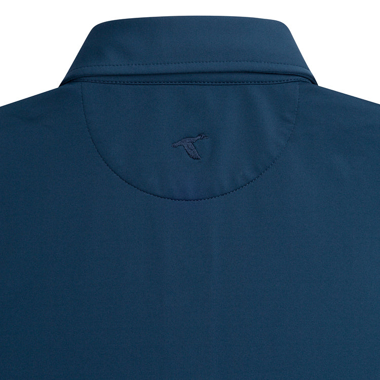 GENTEAL NAVY SOLID PERFORMANCE POLO