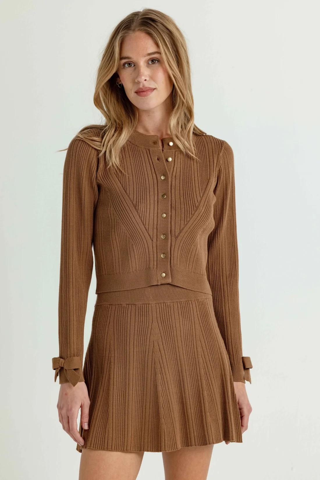 SUNDAYS CHESTNUT BENTLEY CARDIGAN
