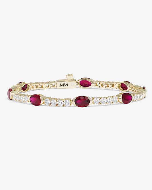 RED MAVEN TENNIS BRACELET