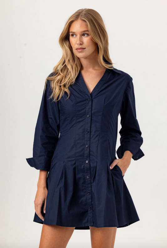 NAVY GREER DRESS