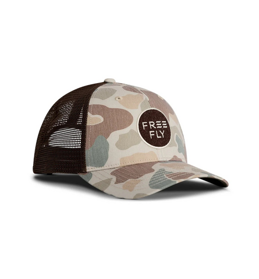 FREE FLY VINTAGE CAMO TRUCKER HAT