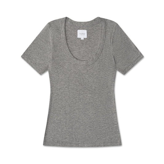 SUNDAYS HEATHERED GREY MOXY TEE