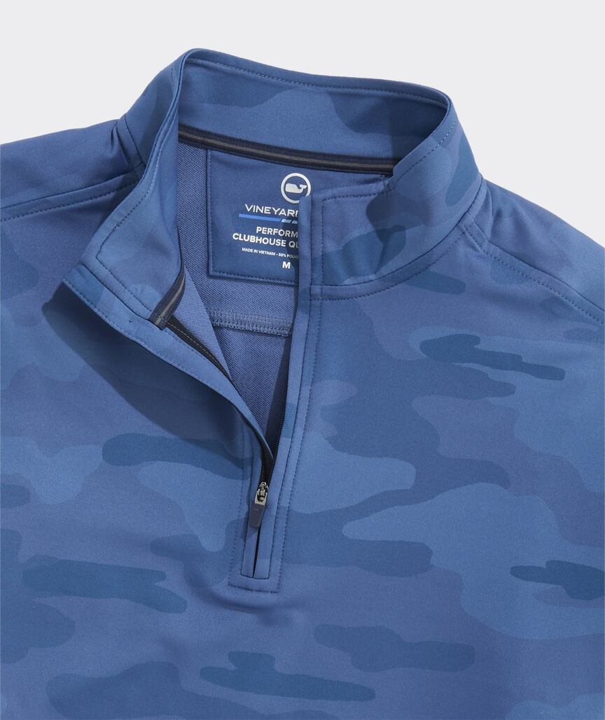 MOONSHINE CAMO PERFORMANCE CLUB QUARTER-ZIP