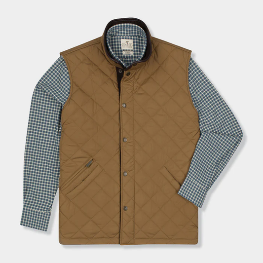 GENTEAL PECAN NORTHPOINT QUILTED VEST