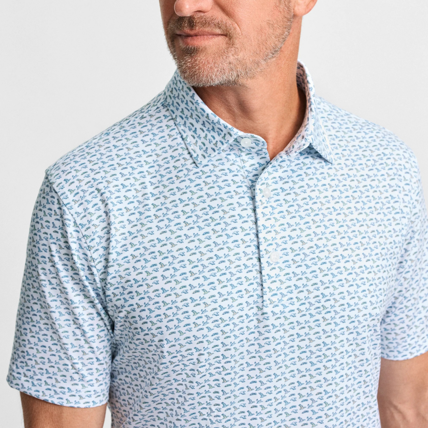 SOARING SILHOUETTES PRINTED POLO