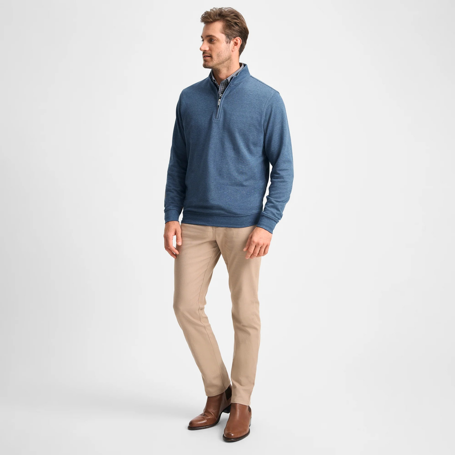 HELIOS COTTON/MODAL QUARTER-ZIP