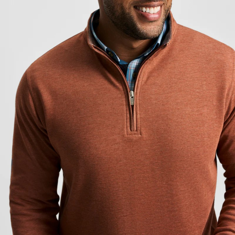 ADOBE COTTON MODAL QUARTER ZIP