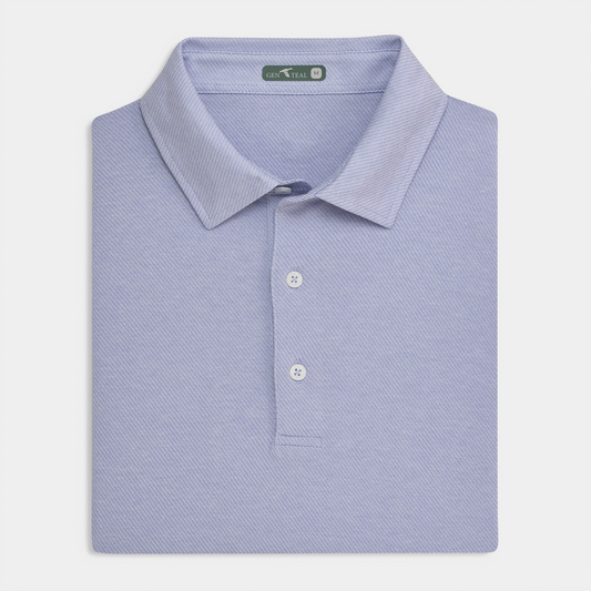 GENTEAL LILAC SCALES TEXTURED POLO