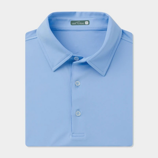 HERITAGE BLUE SOLID PERFORMANCE POLO